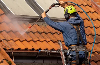 Démoussage et hydrofuge de toiture à Gâprée
